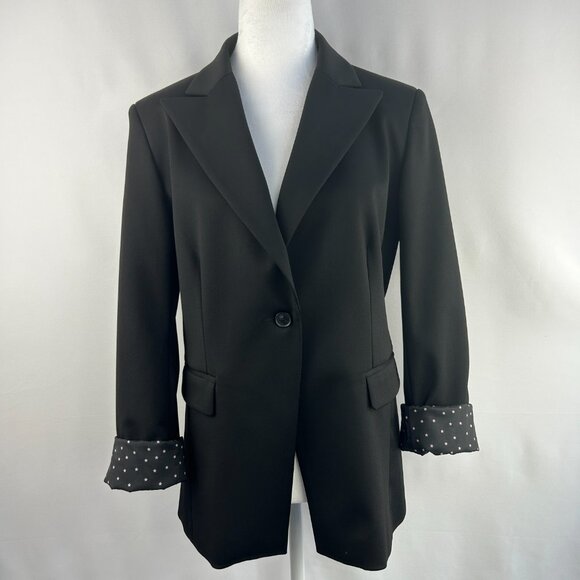 Tristan classic chic black fitted blazer - Women Large 12 - Picture 5 of 9